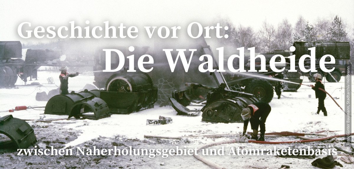 Header Startseite Waldheide - militärische Anlagen - Text: Geschichte vor Ort: Die Waldheide zwischen Naherholungsgebiet und Atomraketenbasis